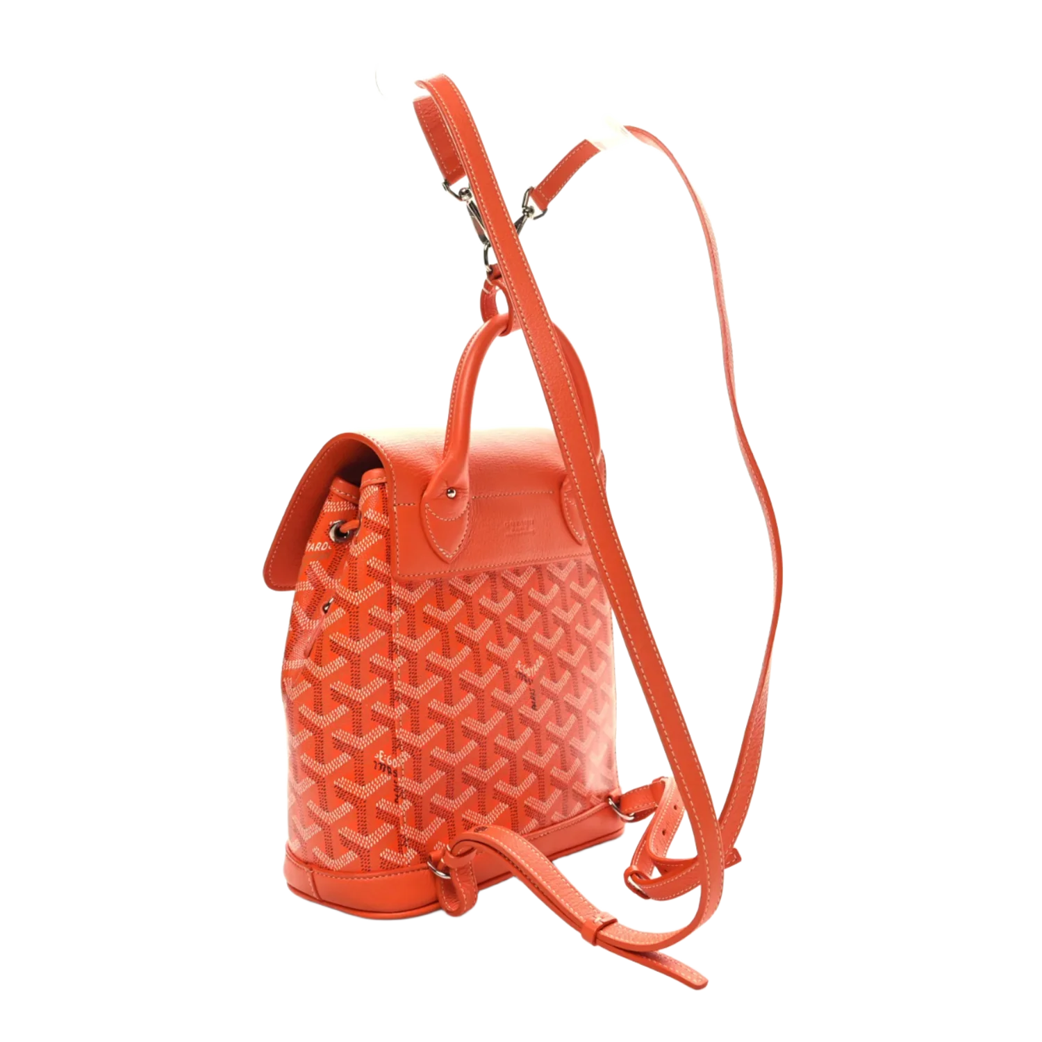 Goyard Goyardine 'Orange' Mini Alpin Backpack - Image 2