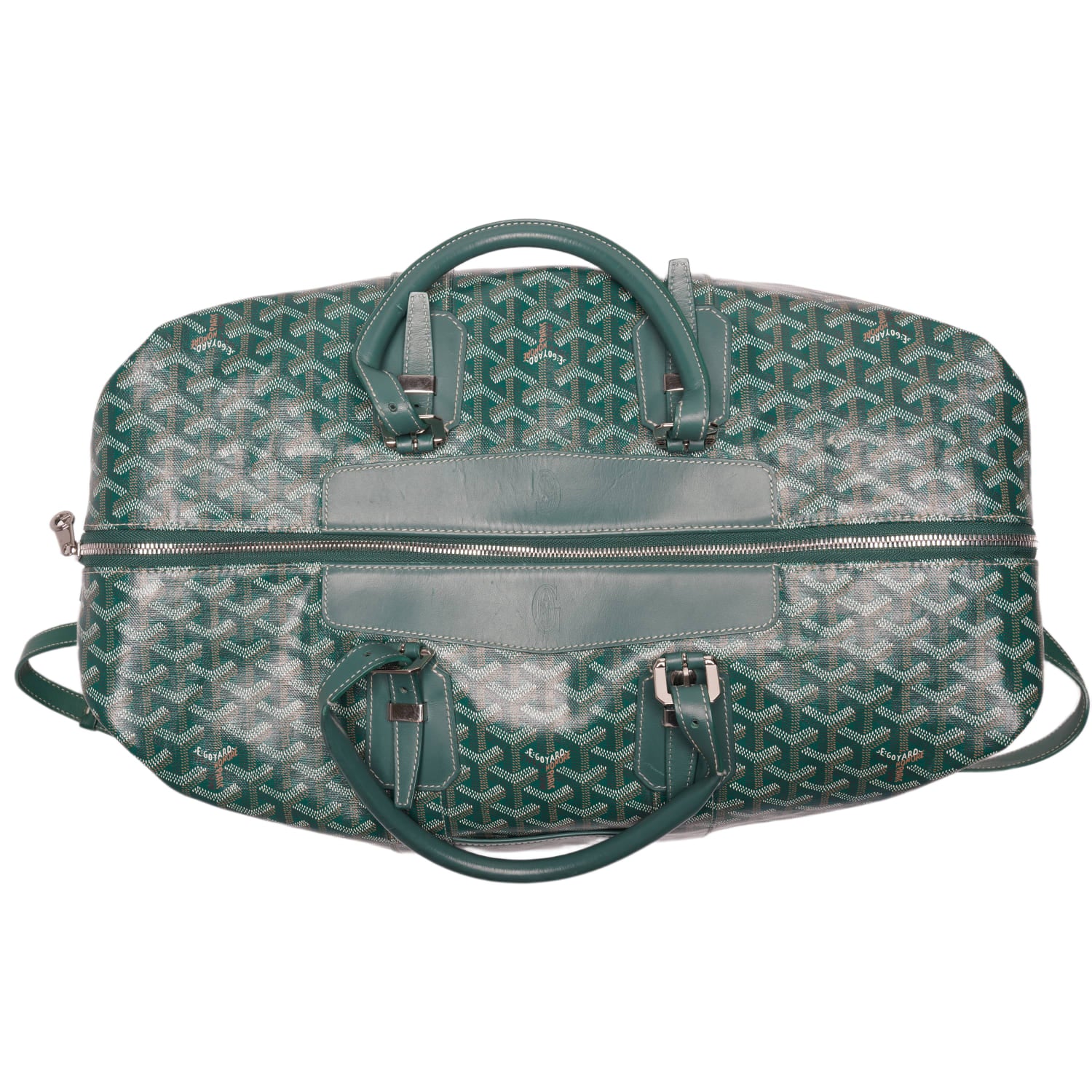 Goyard 'Green' Bowling 45 Duffle Bag - Image 5
