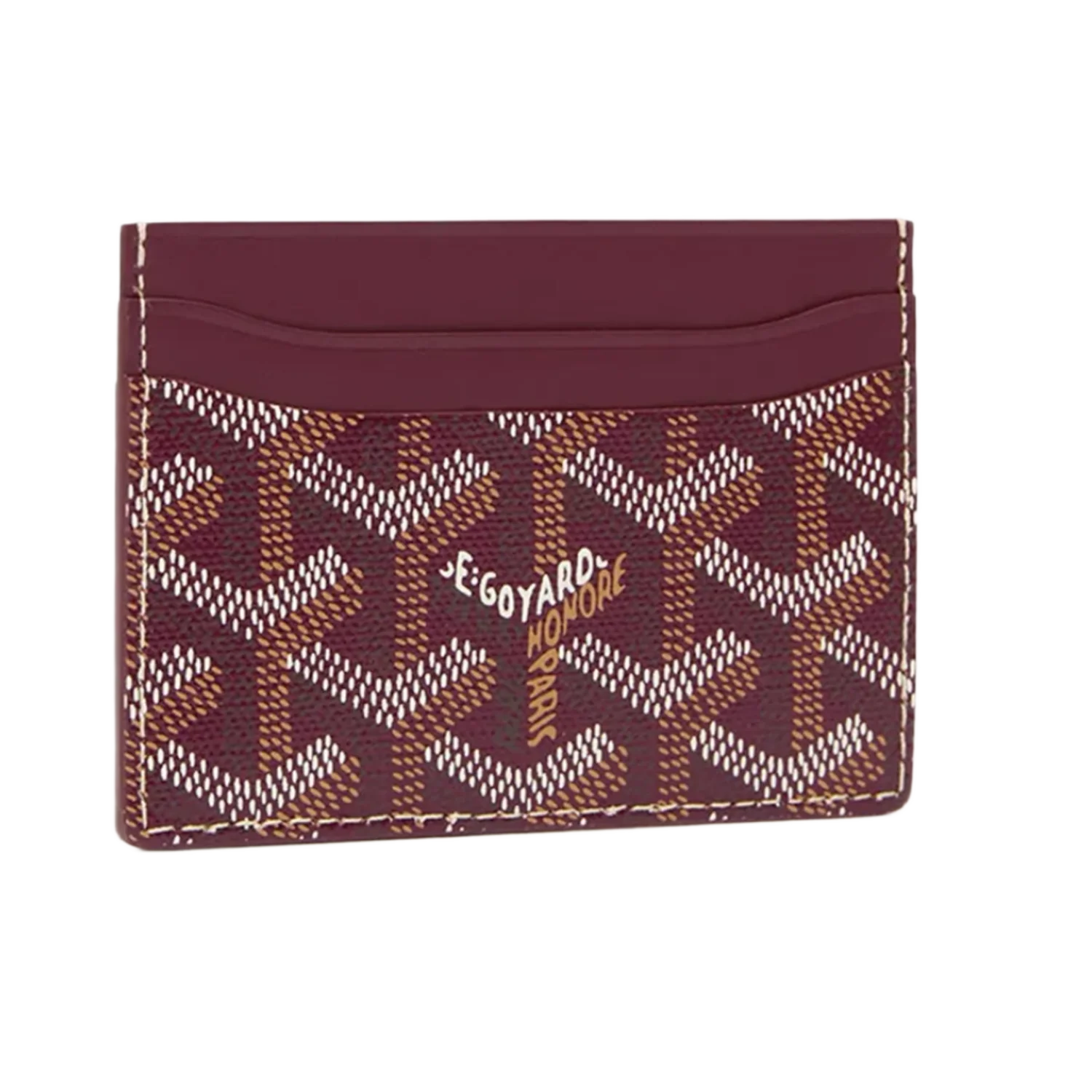 Goyard 'Saint Sulpice 'Burgundy' Card Holder