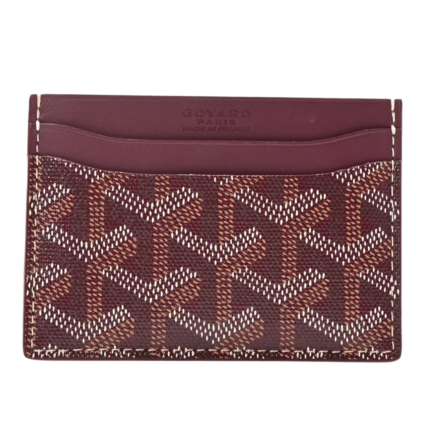 Goyard 'Saint Sulpice 'Burgundy' Card Holder - Image 2
