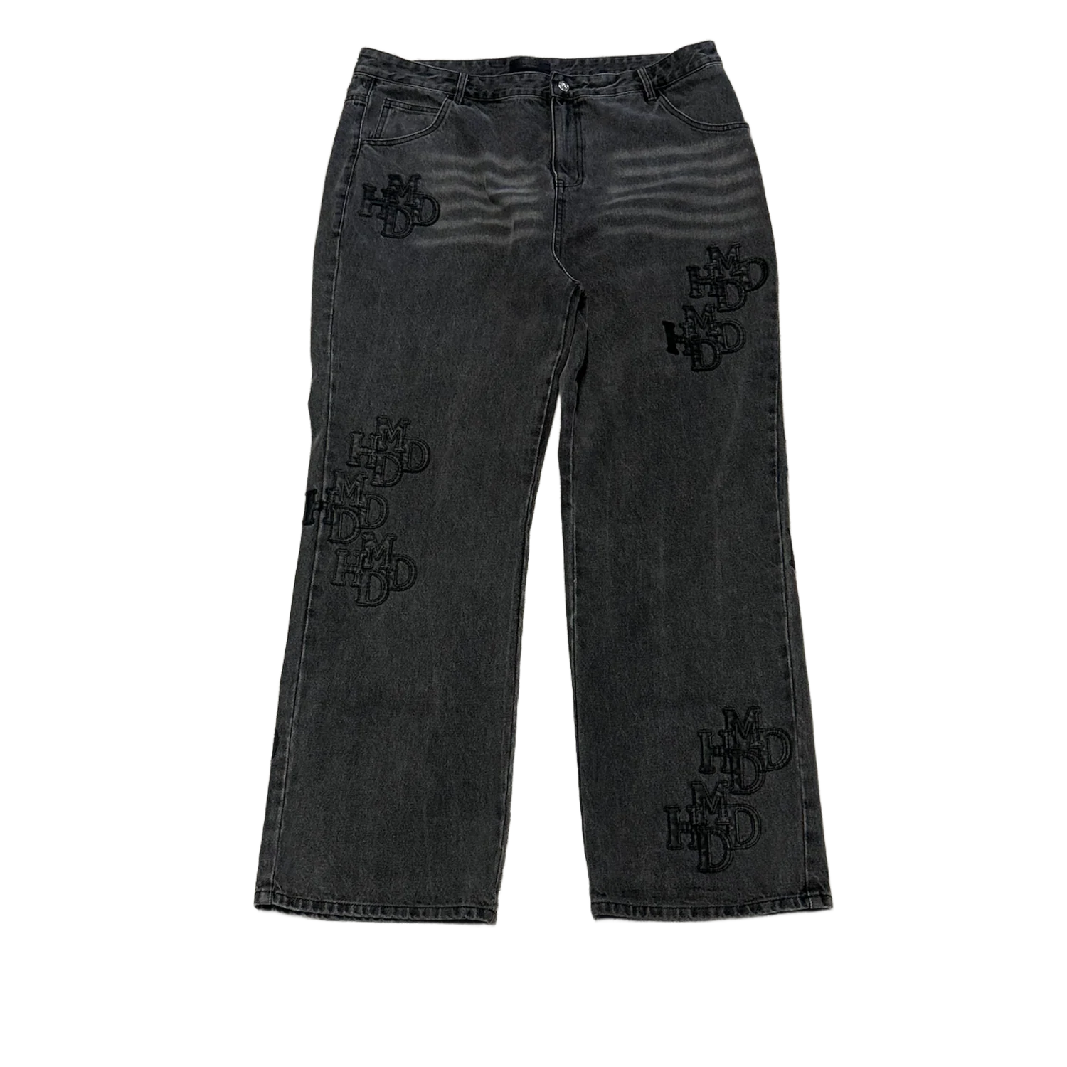 Happy Memories Don't Die HMDD 'Black Patch' Grey Jeans