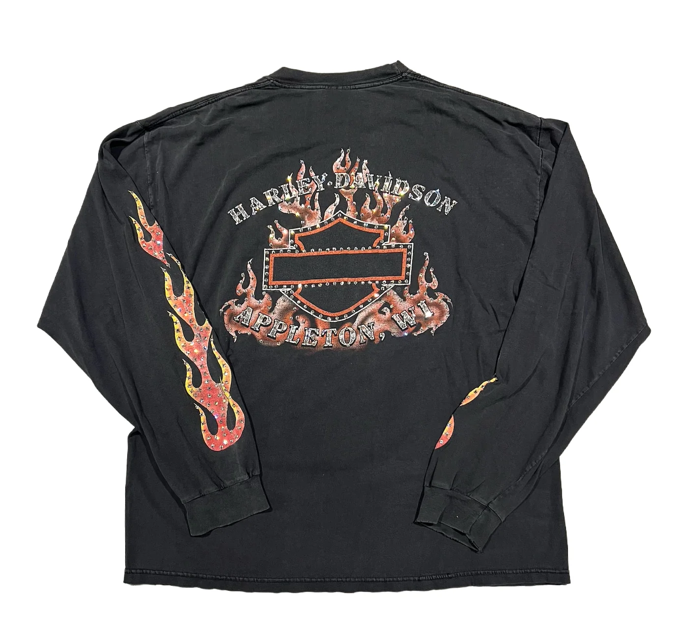 Harley Davidson 'Appleton' Rhinestone Vintage Longsleeve - Image 2
