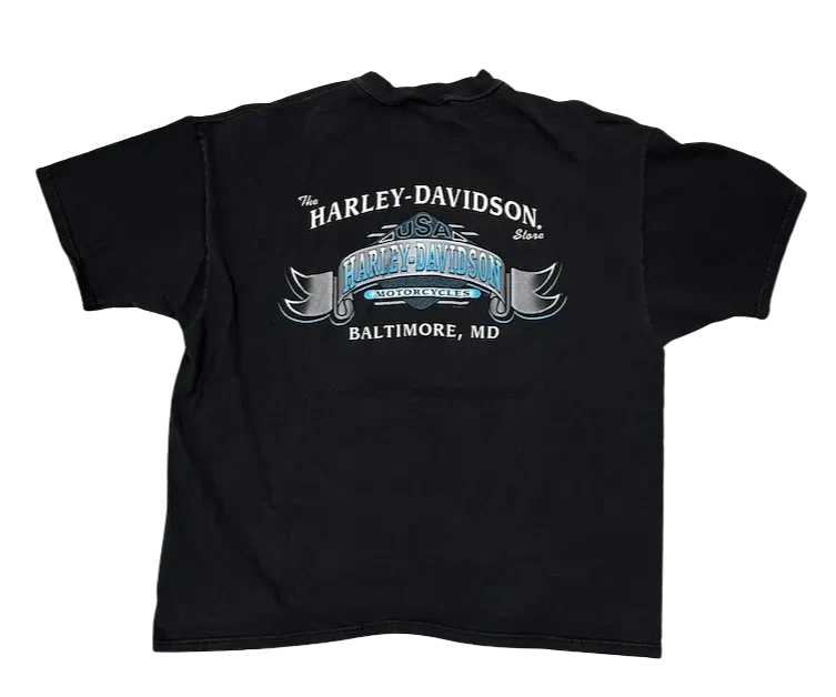Harley Davidson 'Iron Horses' Vintage Tee - Image 2
