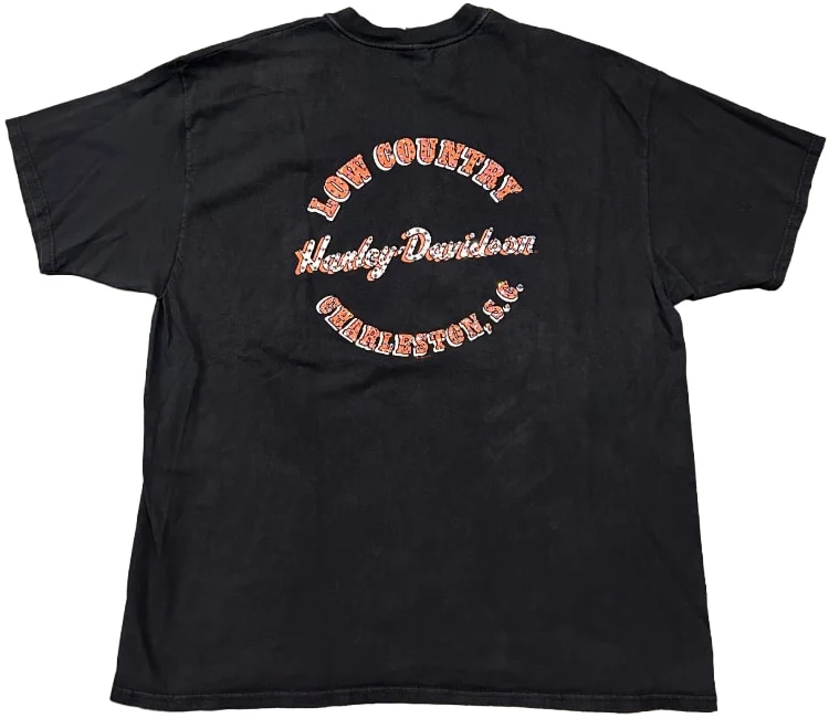Harley Davidson 'Low Country' Rhinestone Vintage Tee - Image 2