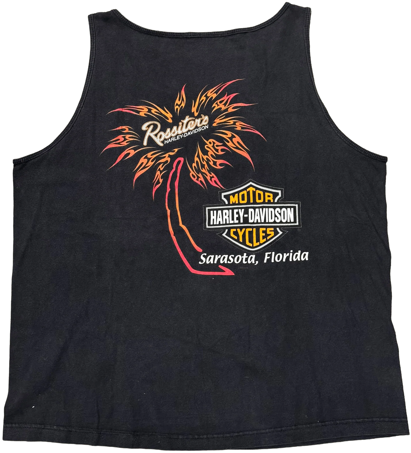 Harley Davidson 'Rossiters Sarasota' Vintage Tank Tee - Image 2