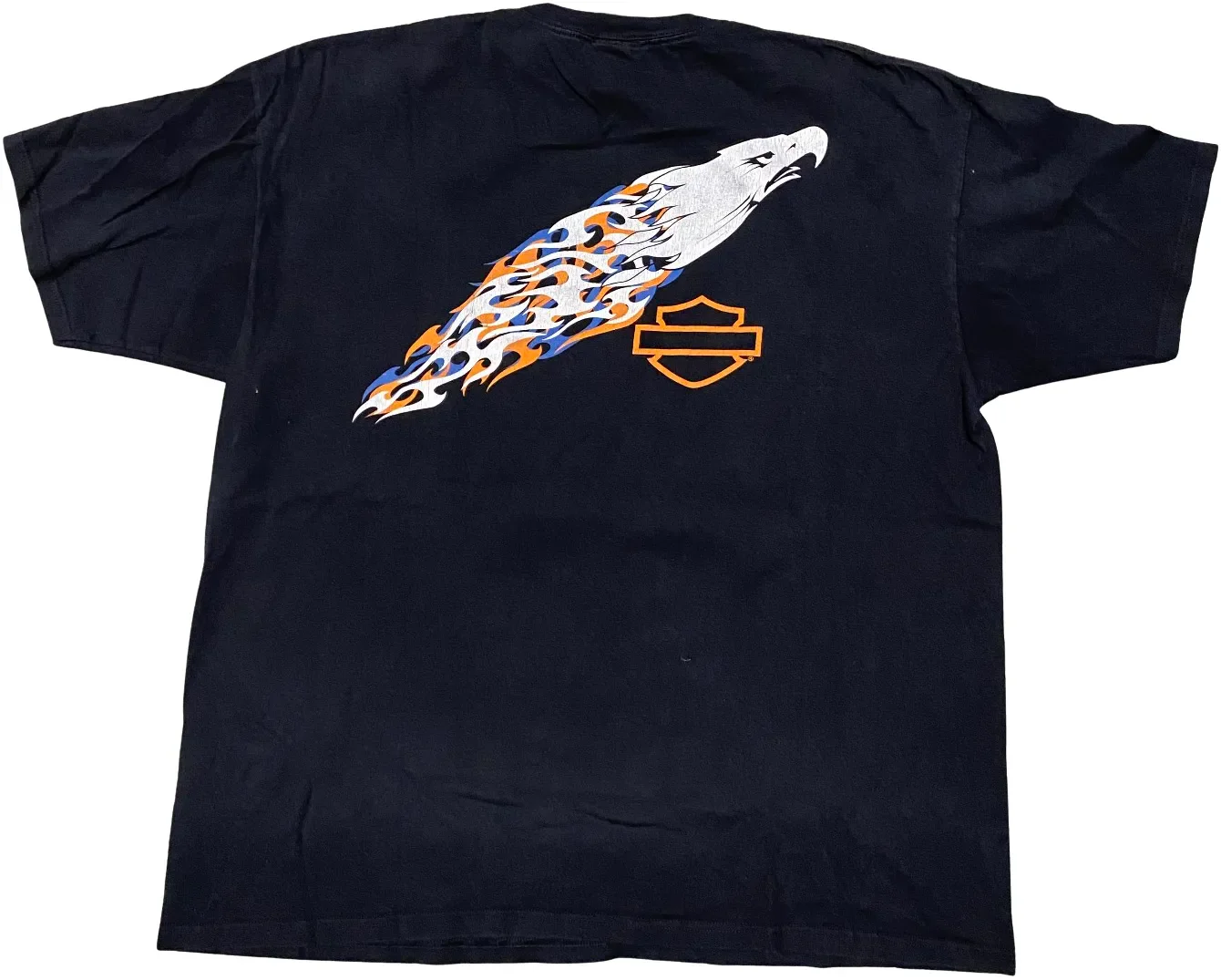 Harley Davidson 'Screamin Eagle' Black Vintage Tee - Image 2