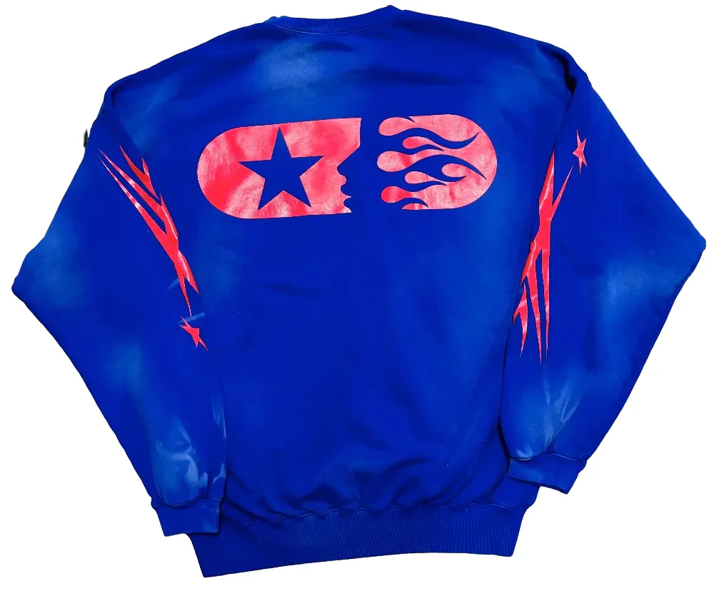 Hellstar Sports Blue Gel Crewneck - Image 2