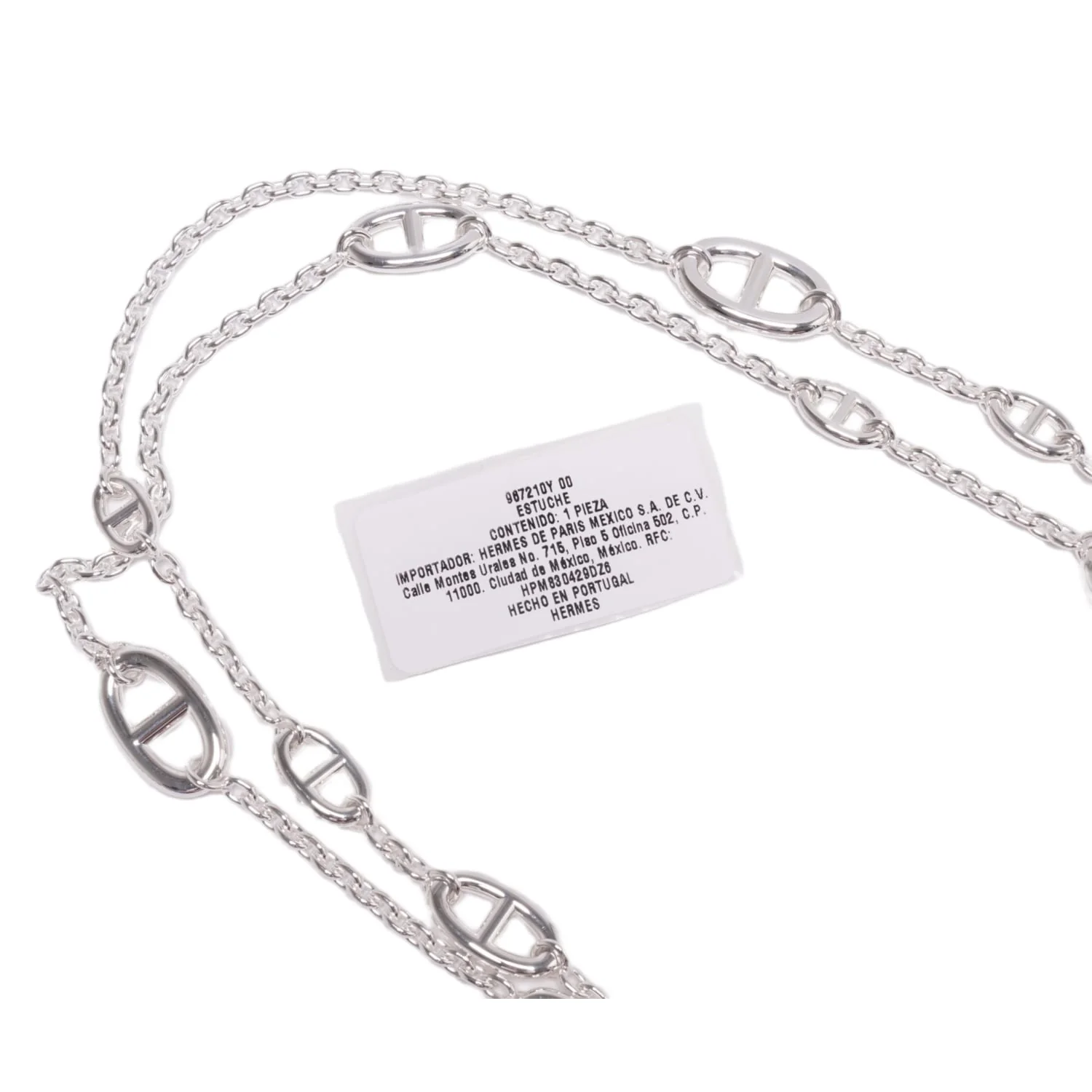 Hermès 'Sterling SIlver' Farandole Necklace 160cm - Image 5