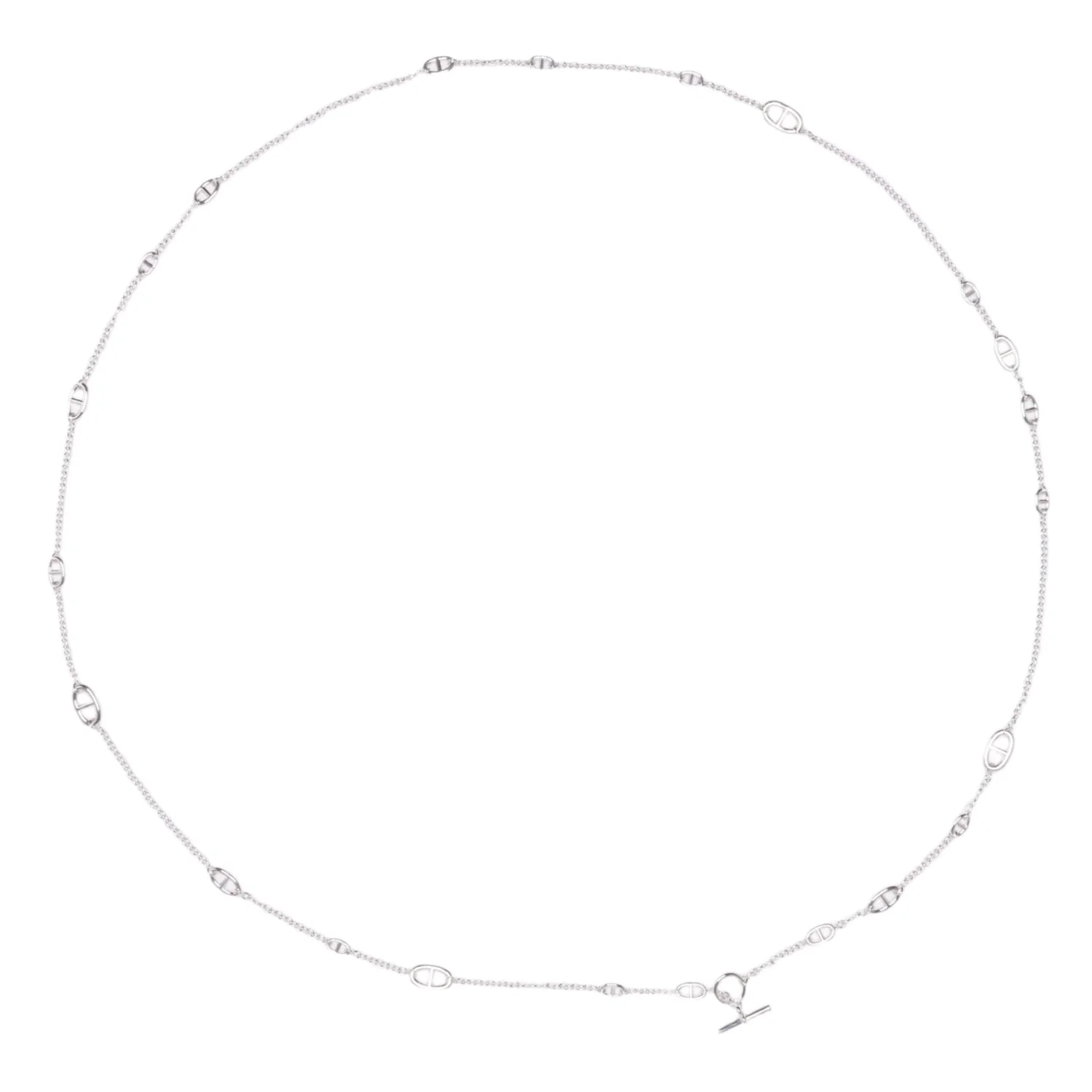 Hermès 'Sterling SIlver' Farandole Necklace 160cm - Image 6