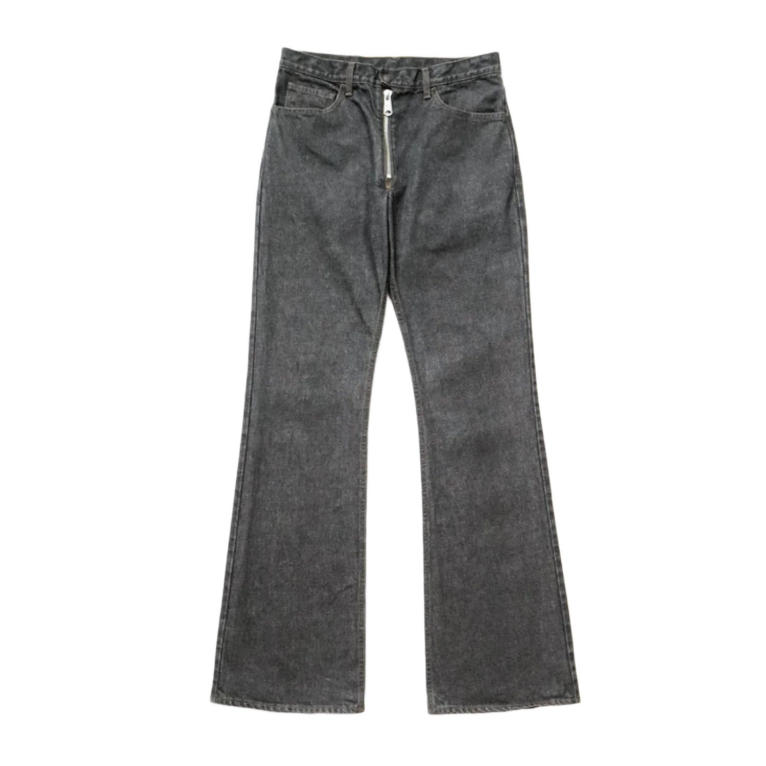 Kapital 'Black' Washed Rat Flare Jeans