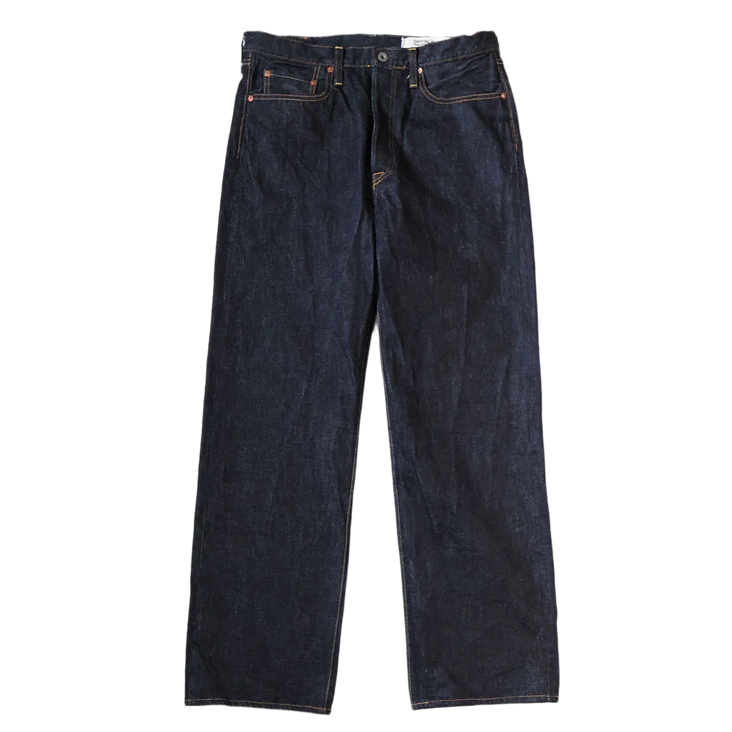 Kapital 'Navy' 14oz Selvedge Denim 5-Pocket Monkey Jeans