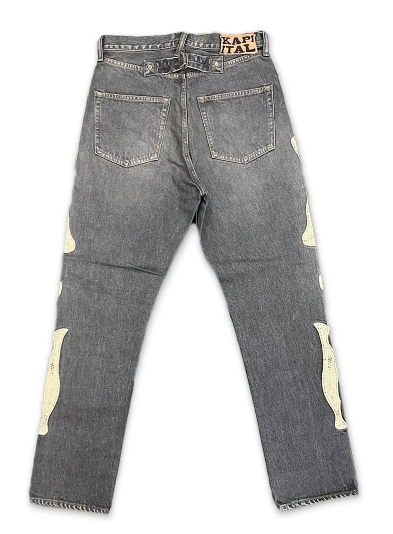 Kapital 'Skeleton' Black Jeans - Image 2