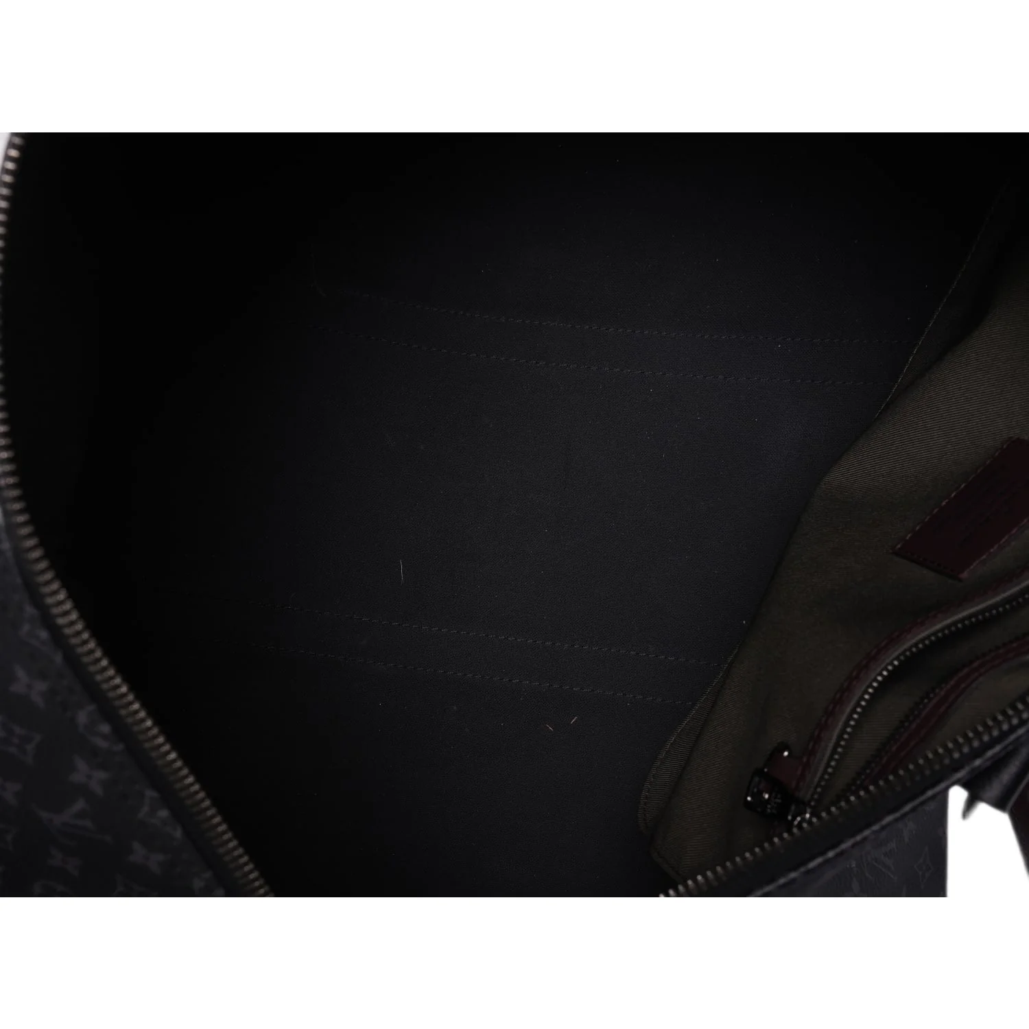 Louis Vuitton 'Black and Olive' Monogram 55 Duffle Bag - Image 7