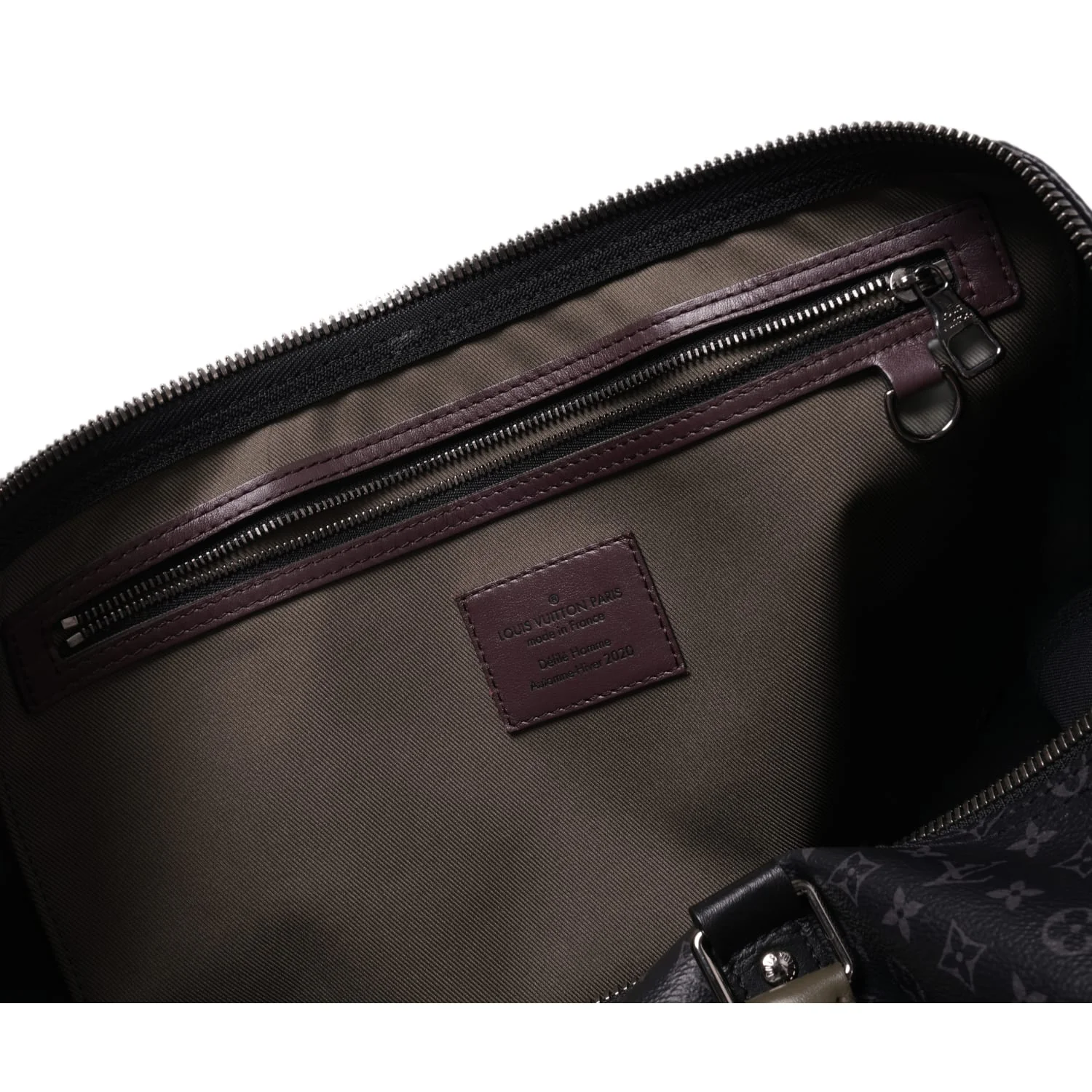 Louis Vuitton 'Black and Olive' Monogram 55 Duffle Bag - Image 8