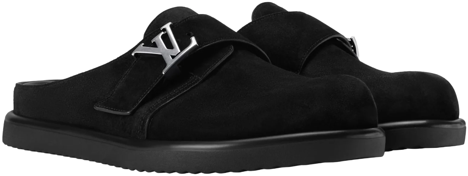 Louis Vuitton 'Black Suede' Easy Mule - Image 2