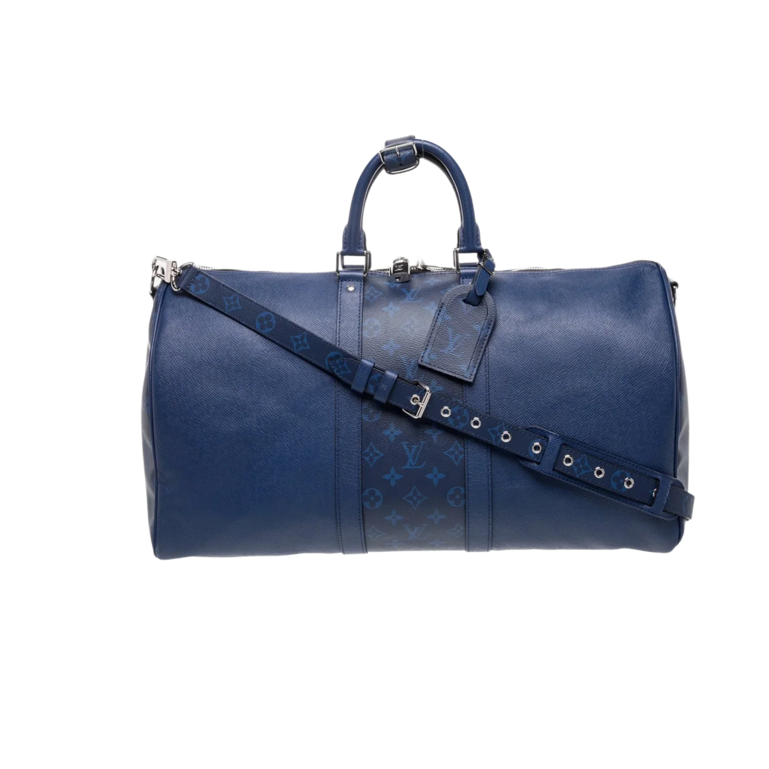 Louis Vuitton 'Blue' Monogram Keepall 50 Duffle