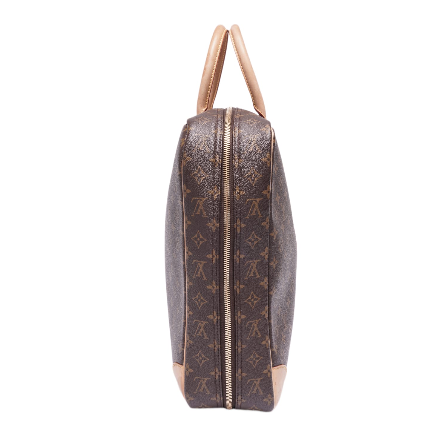 Louis Vuitton 'Brown Monogram' Sirius 55 Suitcase Canvas Travel Bag - Image 4