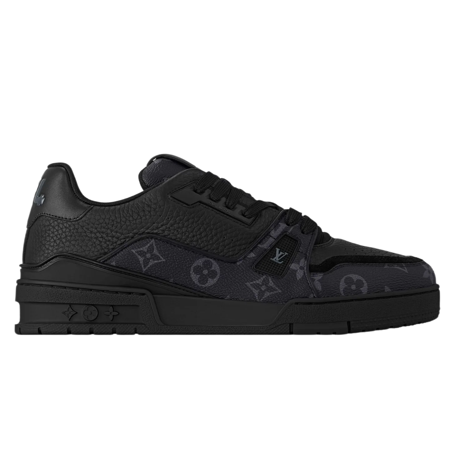 Louis Vuitton 'Calfskin Monogram' Black Trainer Sneaker