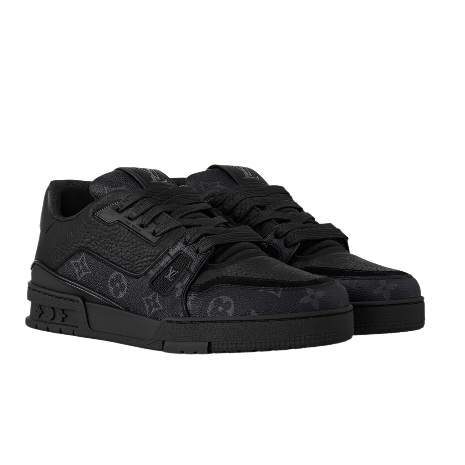 Louis Vuitton 'Calfskin Monogram' Black Trainer Sneaker - Image 2