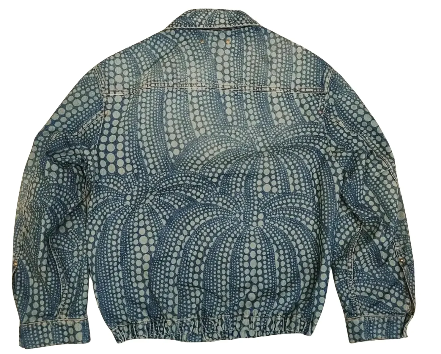 Louis Vuitton x Yayoi Kusama 'All Over Pumpkin' Denim Jacket - Image 2