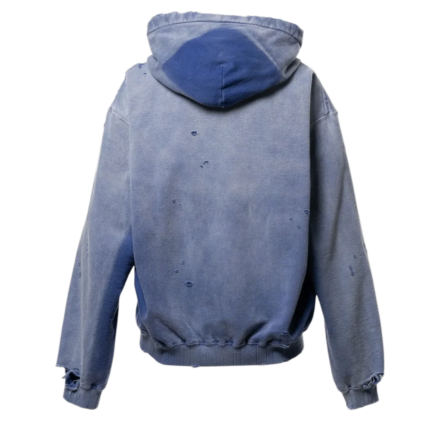 Maison Mihara Yasuhiro 'Blue' Sun Faded Like Hoodie - Image 2