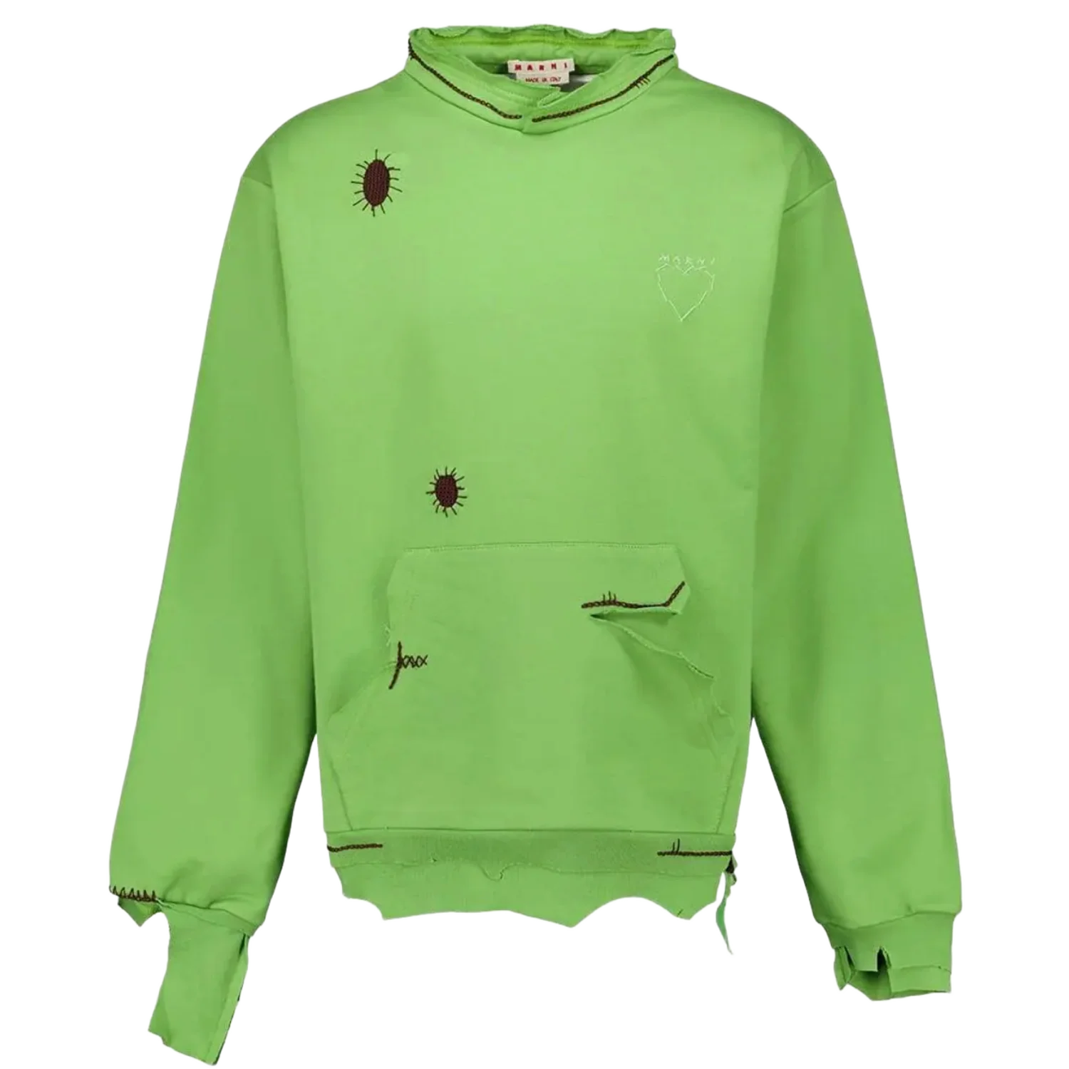 Marni 'Bug Distressed' Green Sweater