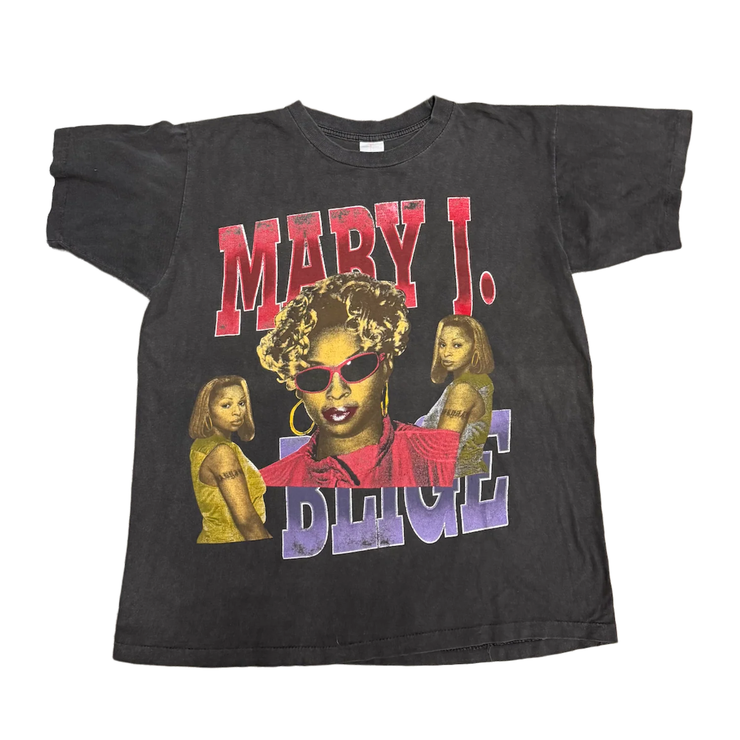 Mary J. Blige 'Washed Black' Vintage Tee