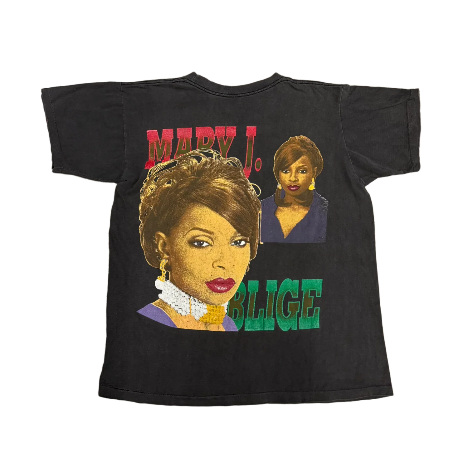 Mary J. Blige 'Washed Black' Vintage Tee - Image 2