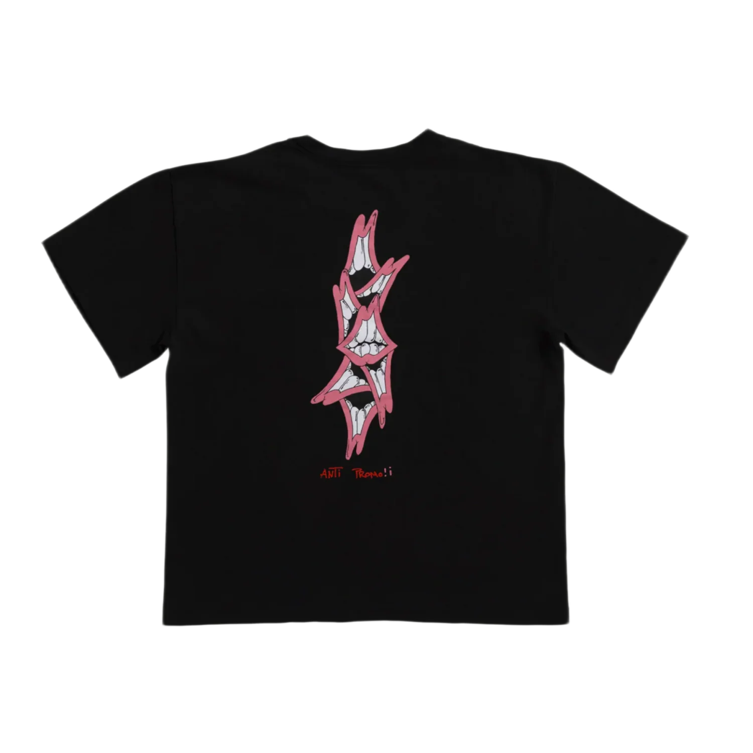 Matty Boy Anti-Promo 'Pink Chomper' Black Tee - Image 2