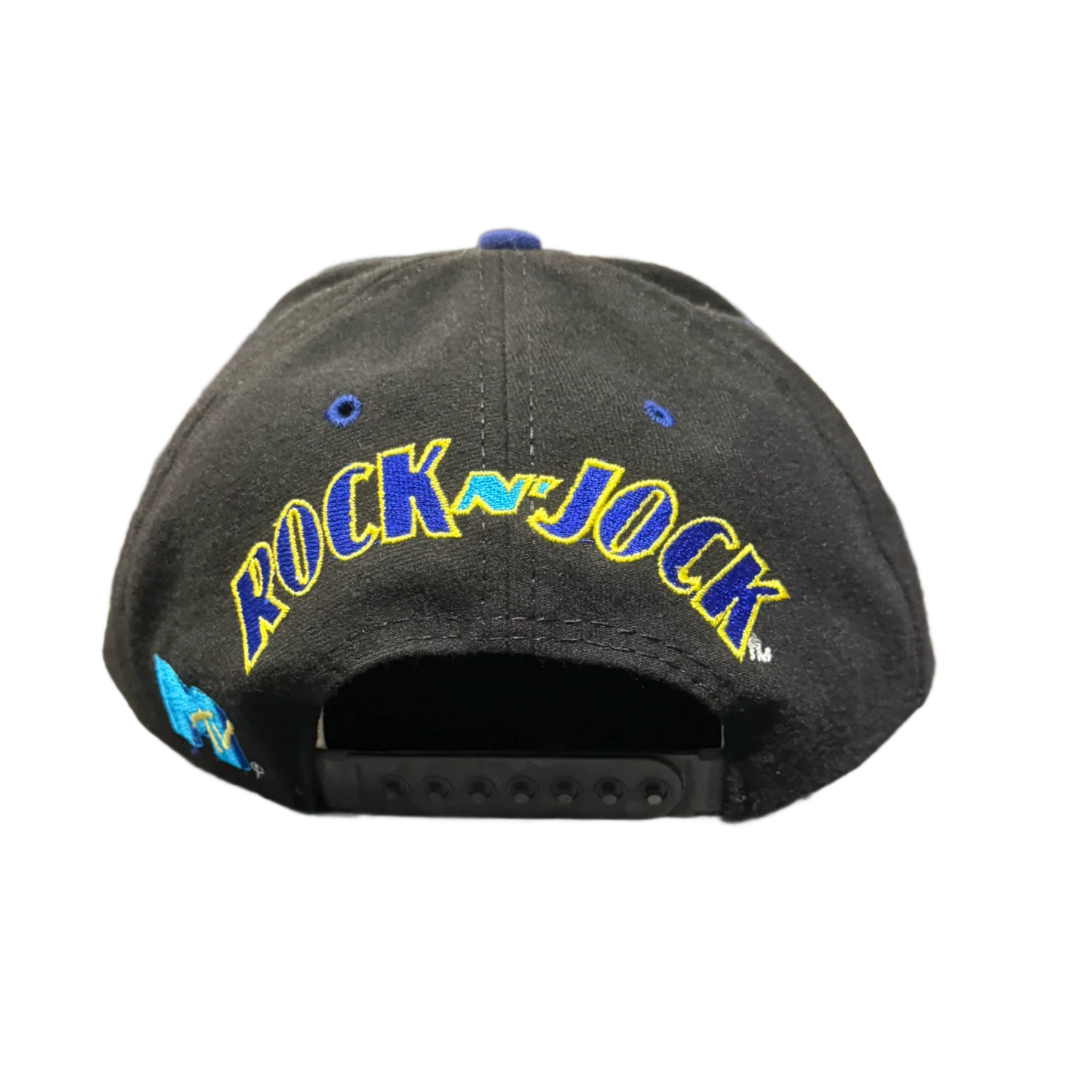 MTV 'Rock N' Jock' Black/Blue Snapback Vintage Hat - Image 2