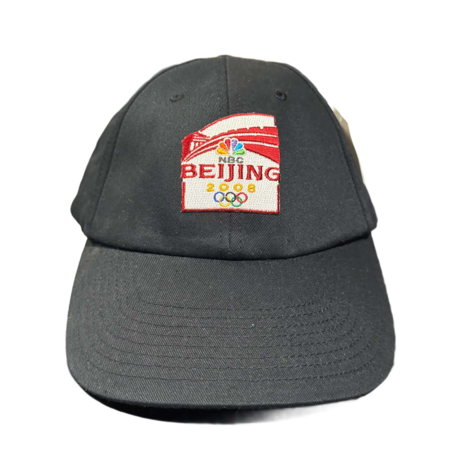 NBC 'Beijing 2008 Summer Olympics' Black Adjustable Vintage Hat