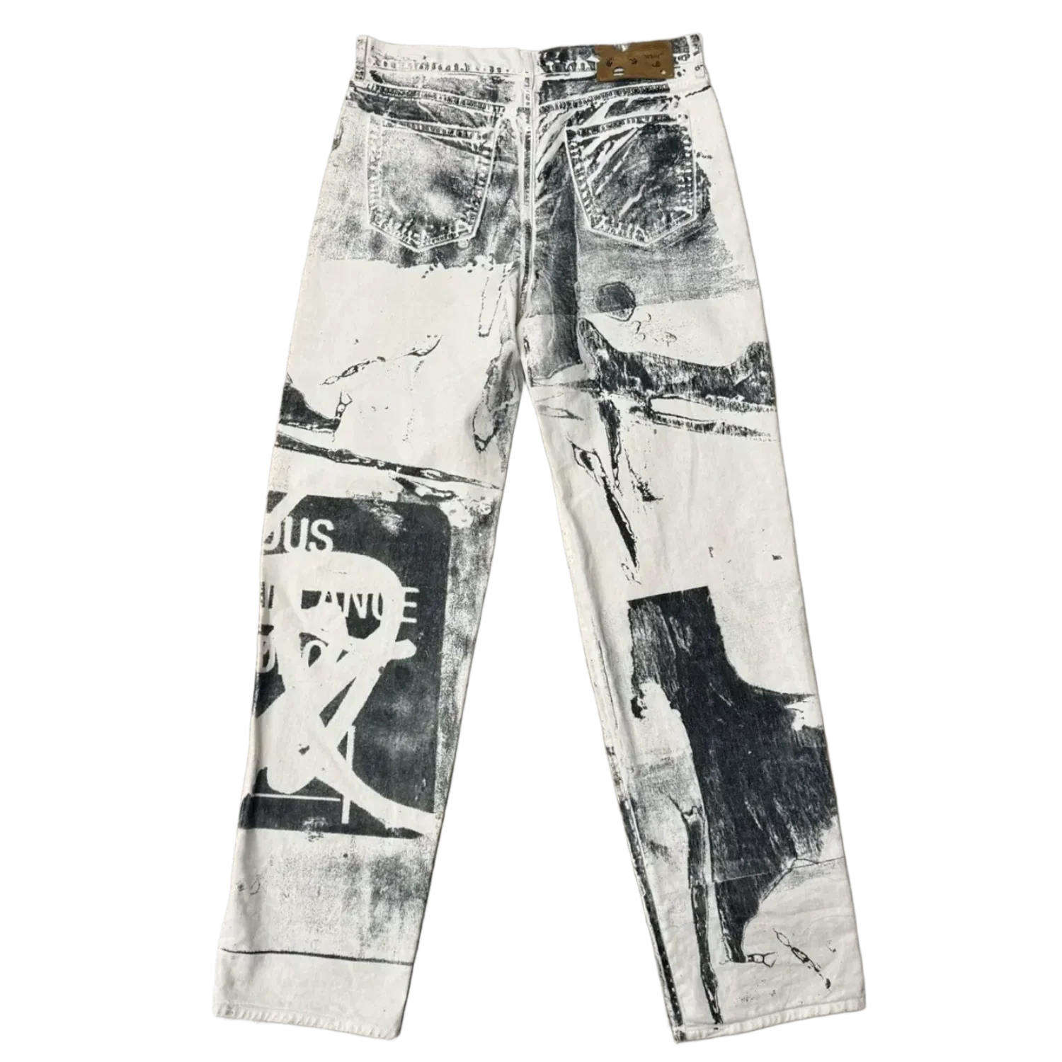 Off White 'Pablo Tomek' White Print Jeans - Image 2