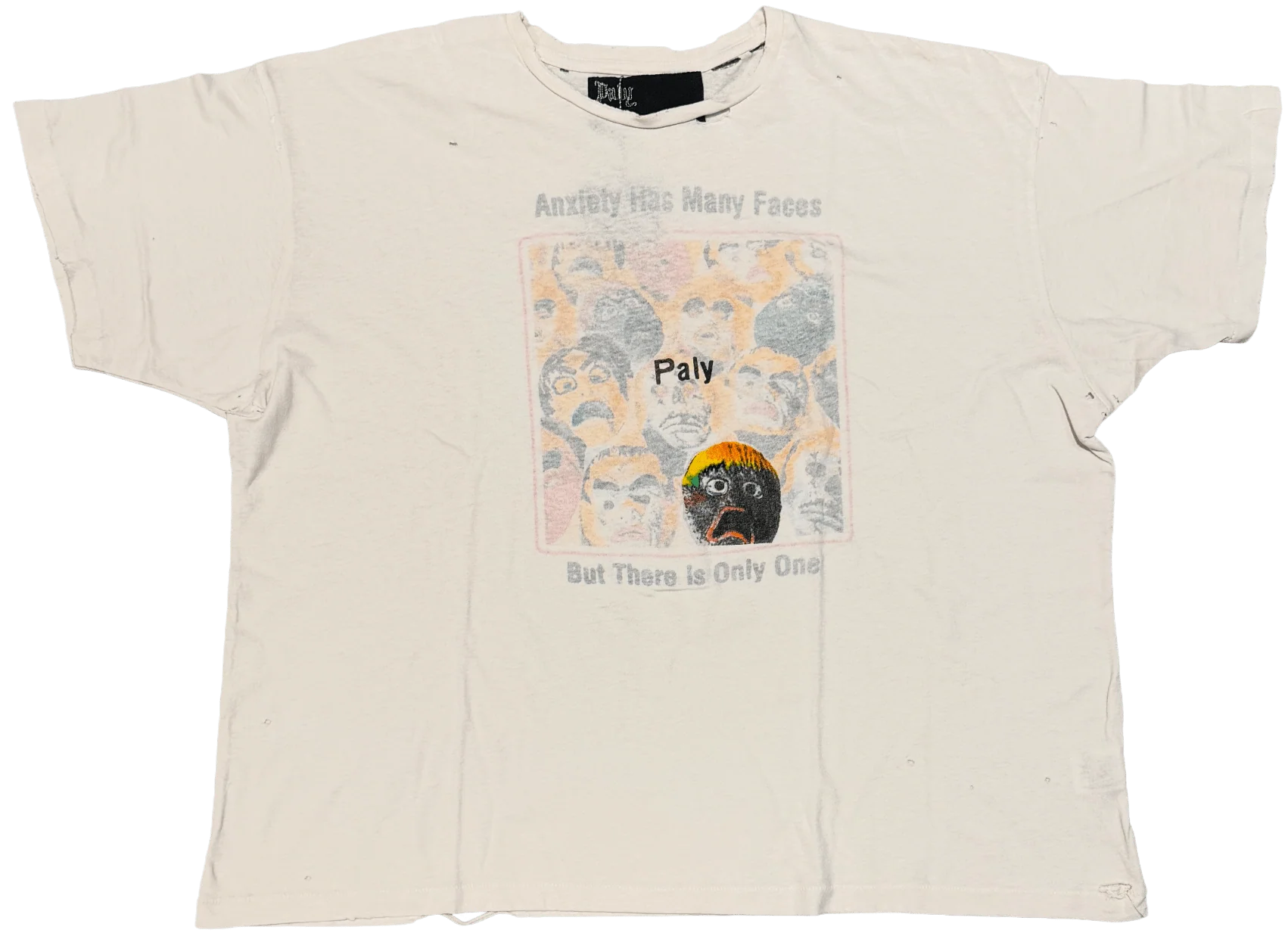 Paly 'Anxiety' Cream Tee