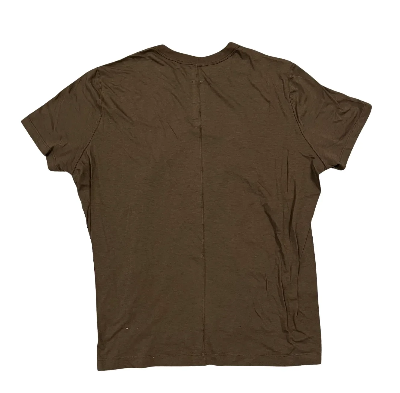 Rick Owens 'Brown' Short Level Womens Tee - Image 2