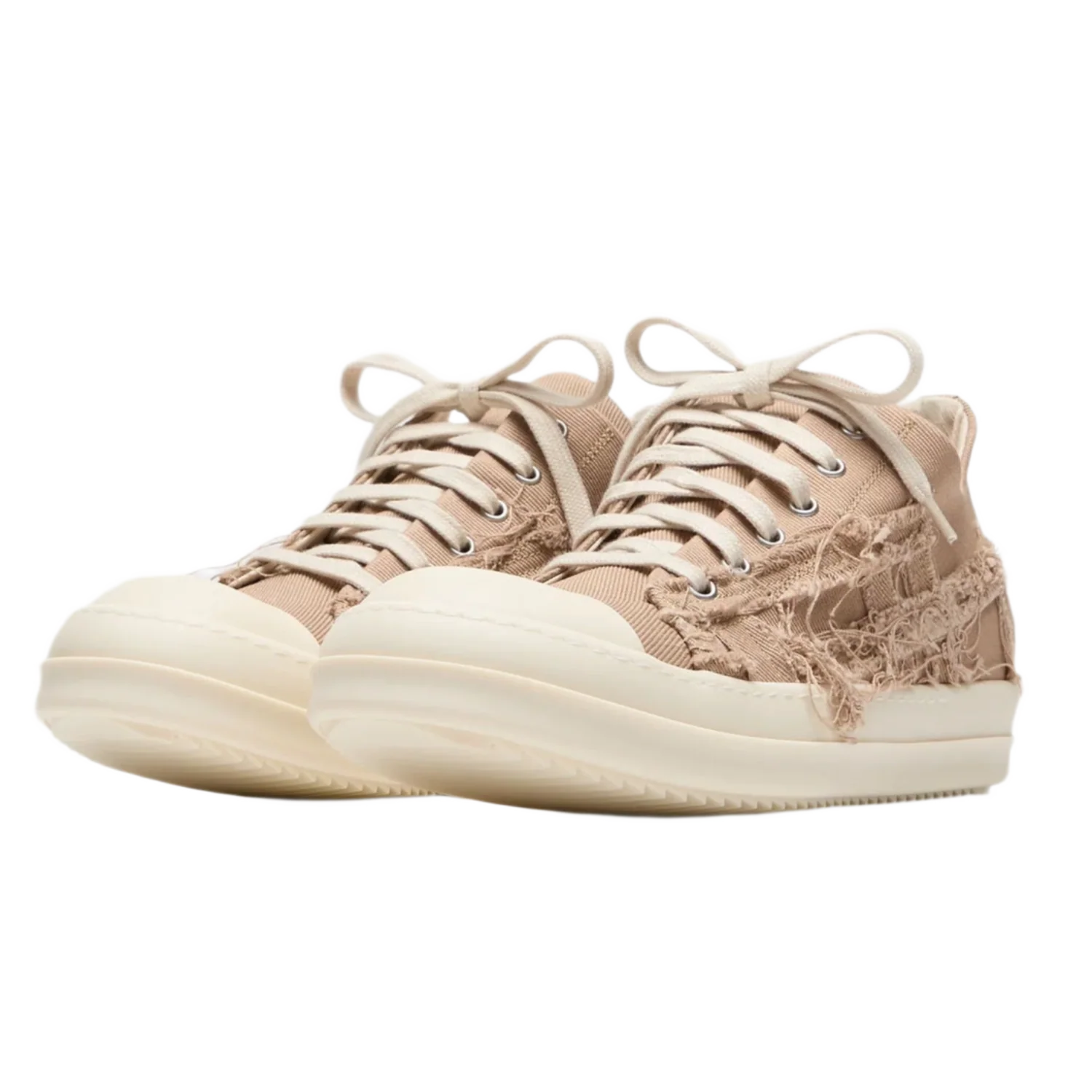 Rick Owens DRKSHDW 'Flesh Milk' Scarpe Denim Low Sneakers - Image 2