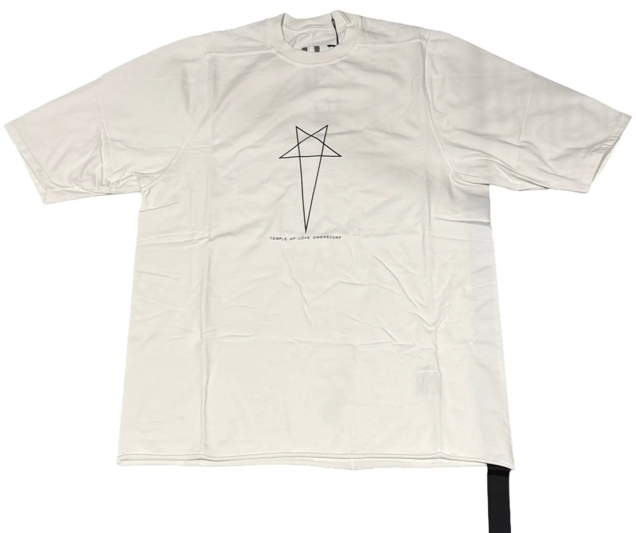 Rick Owens DRKSHDW 'Temple of Love Owenscorp' White Star Tee