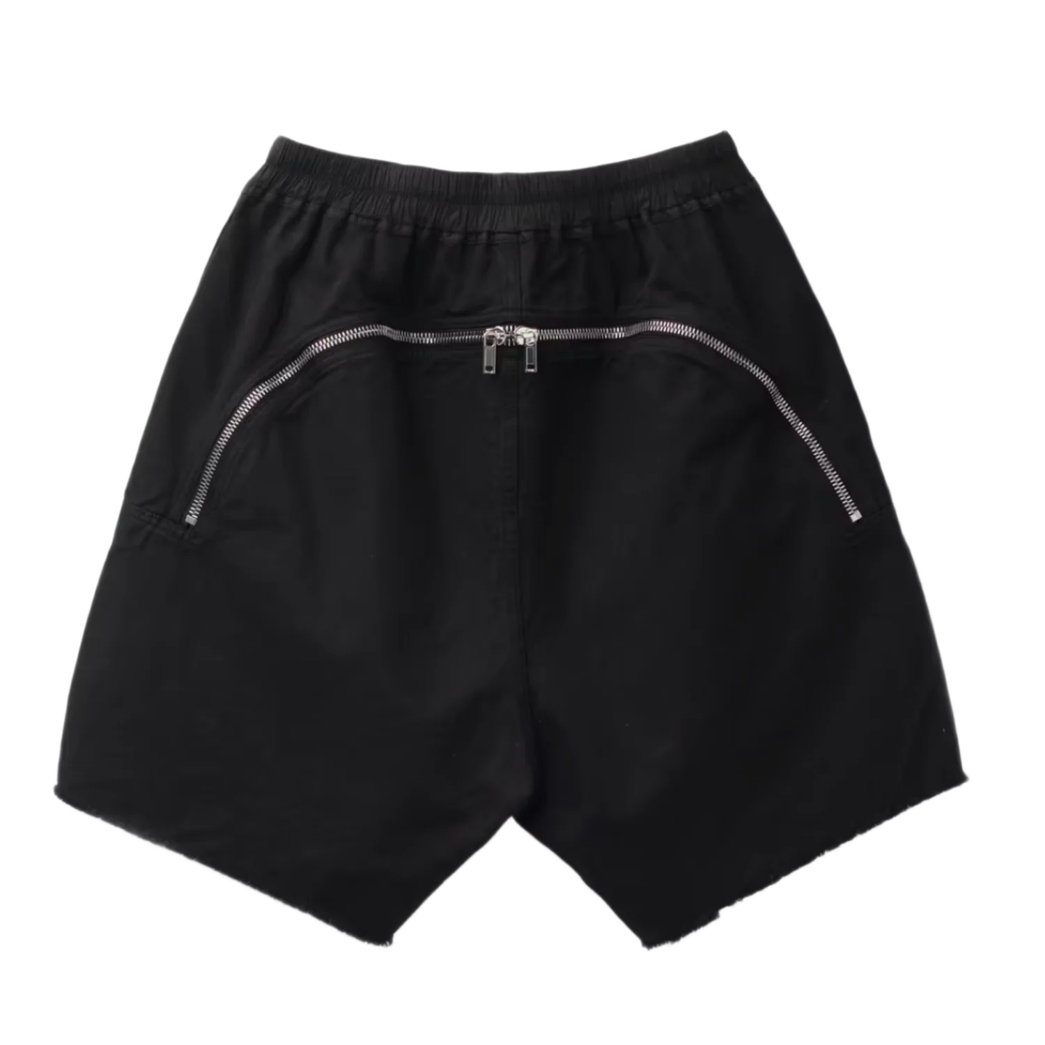 Rick Owens 'Long Boxers' Butt Zip Canvas Shorts - Image 2