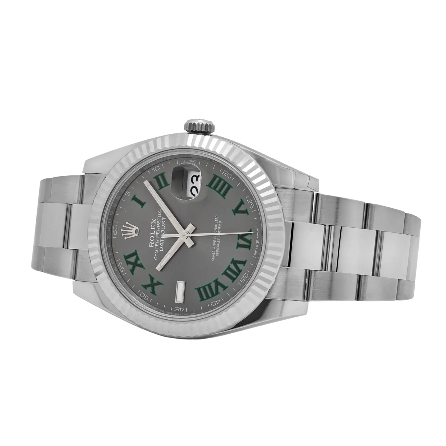 Rolex Datejust 'Wimbledon' 41 Oystersteel Stainless Slate Dial Oyster Watch 2026 126334 - Image 2