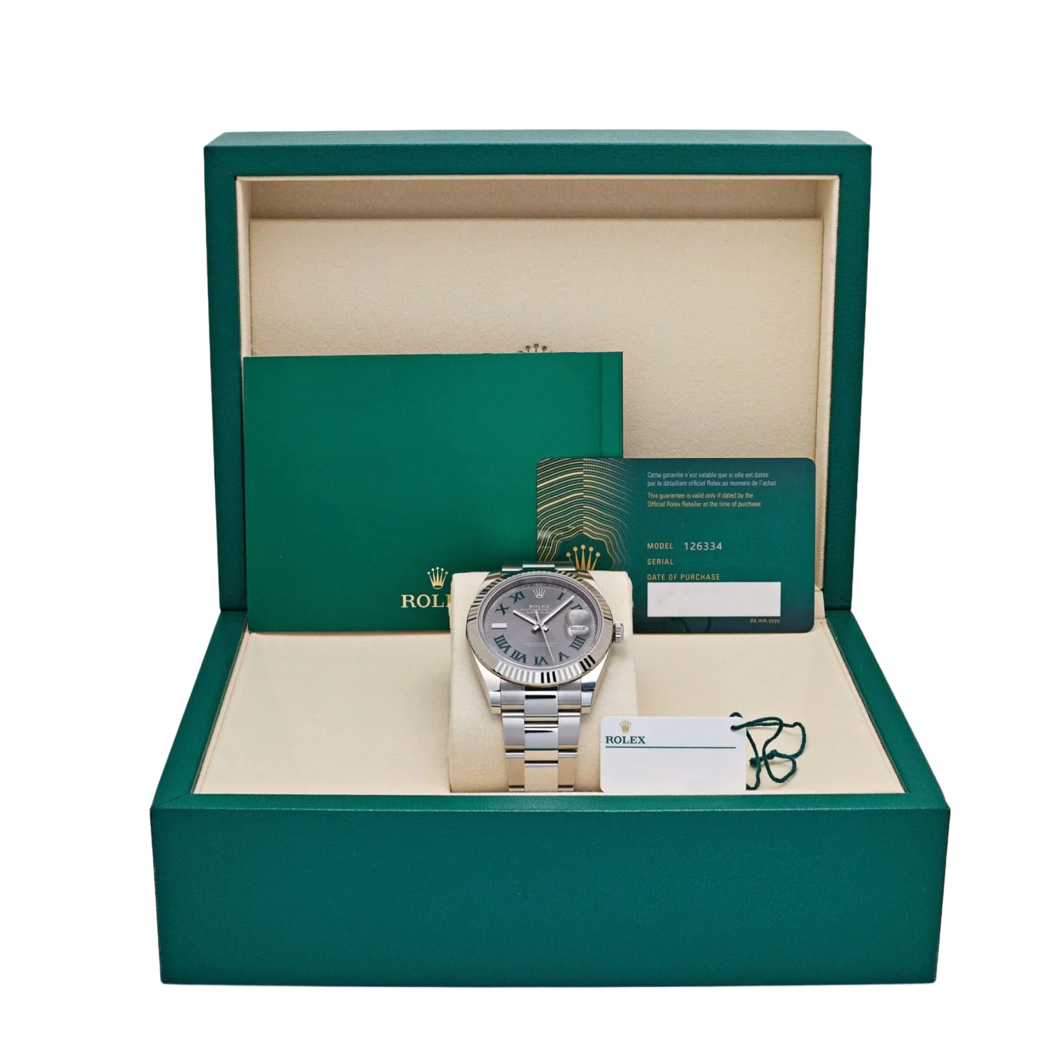 Rolex Datejust 'Wimbledon' 41 Oystersteel Stainless Slate Dial Oyster Watch 2026 126334 - Image 3