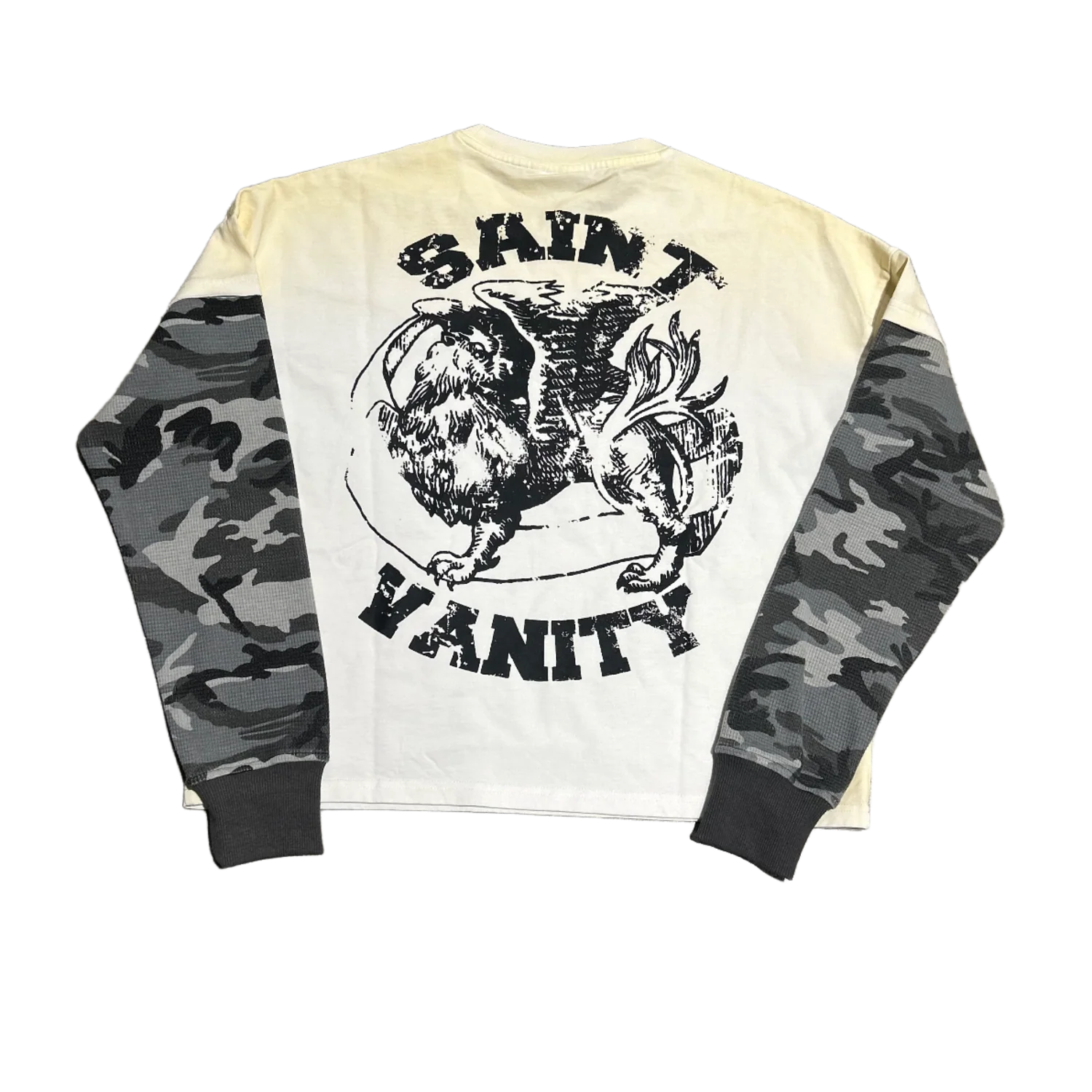 Saint Vanity 'Grey Camo' Griffin Thermal Longsleeve - Image 2