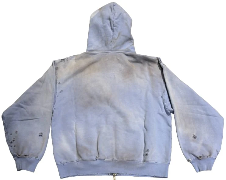 Satoshi Nakamoto '1969 Rock' Blue Zip Up Hoodie - Image 2