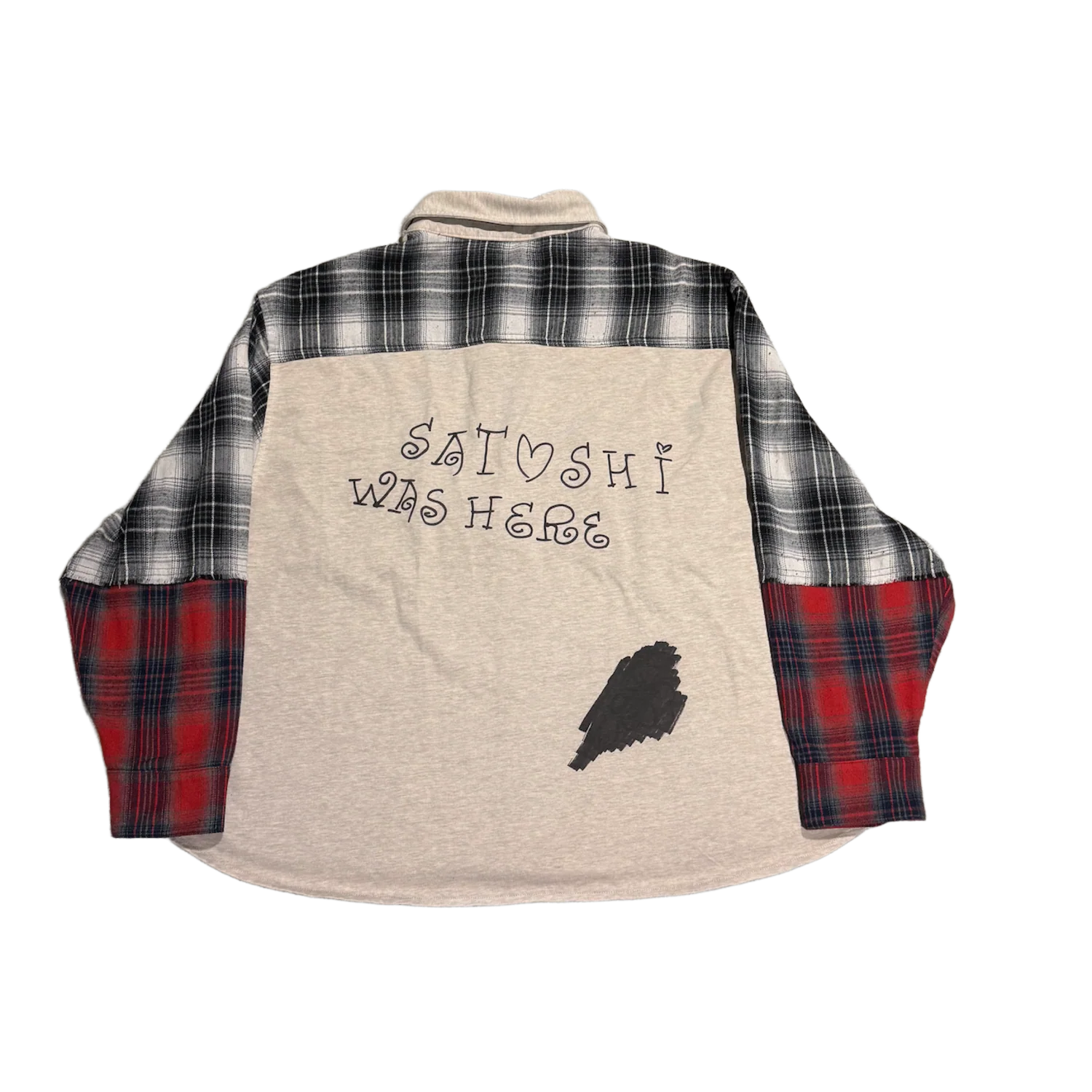 Satoshi Nakamoto Flannel Multi Patch Shirt - Image 2