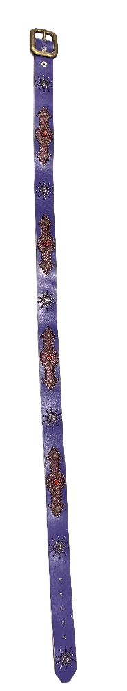 Studded 'Purple Scale/ Sun Gem' Purple Belt - Image 2