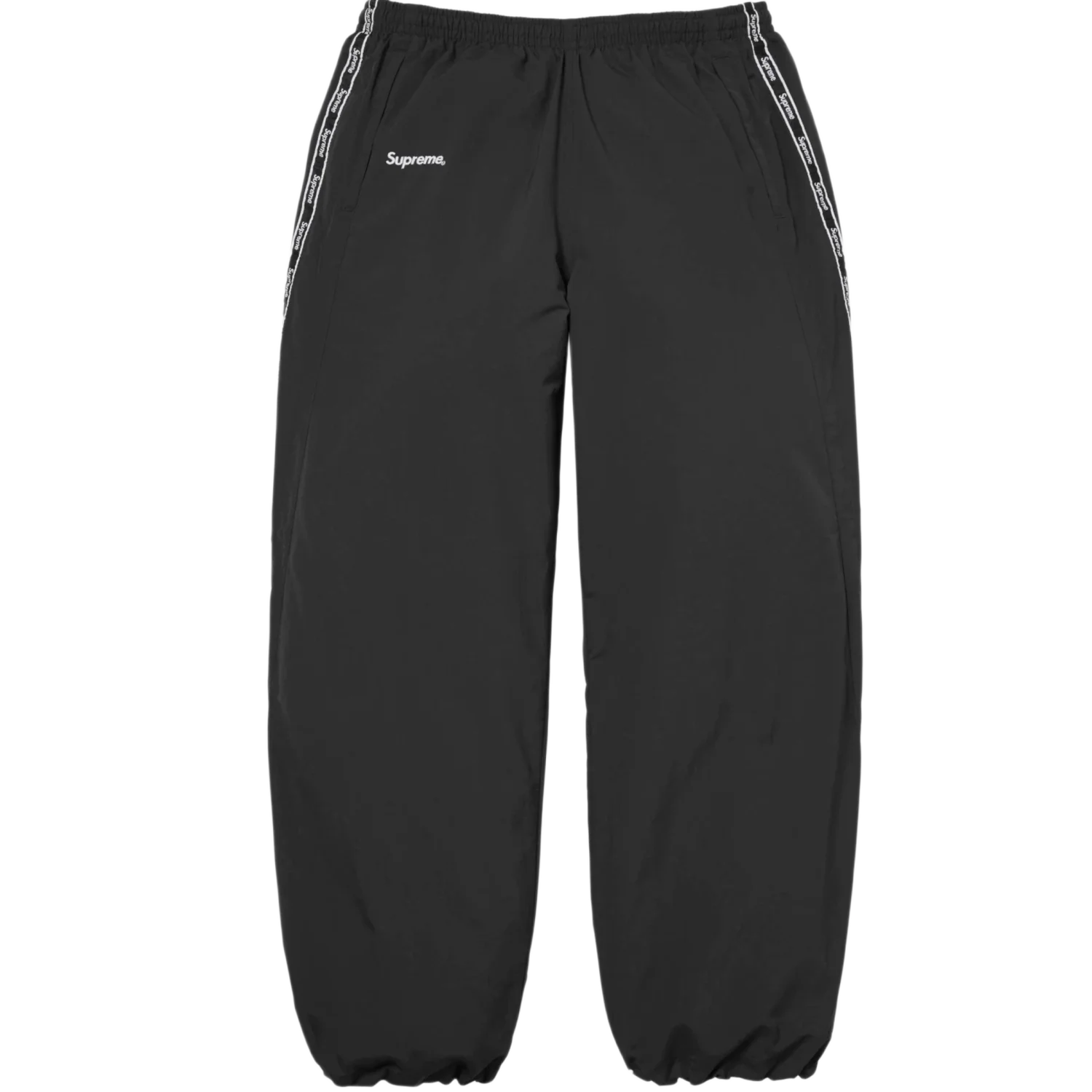 Supreme Logo Taping 'Black' Track Pants