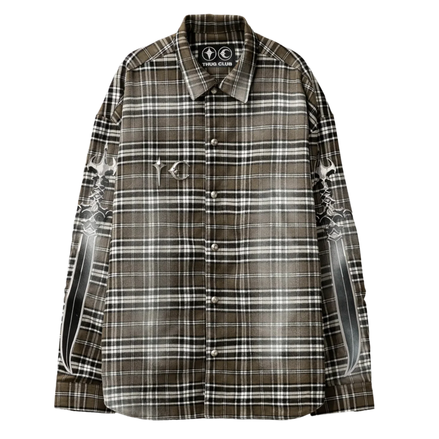 Thug Club 'Arab Sword' Brown Flannel