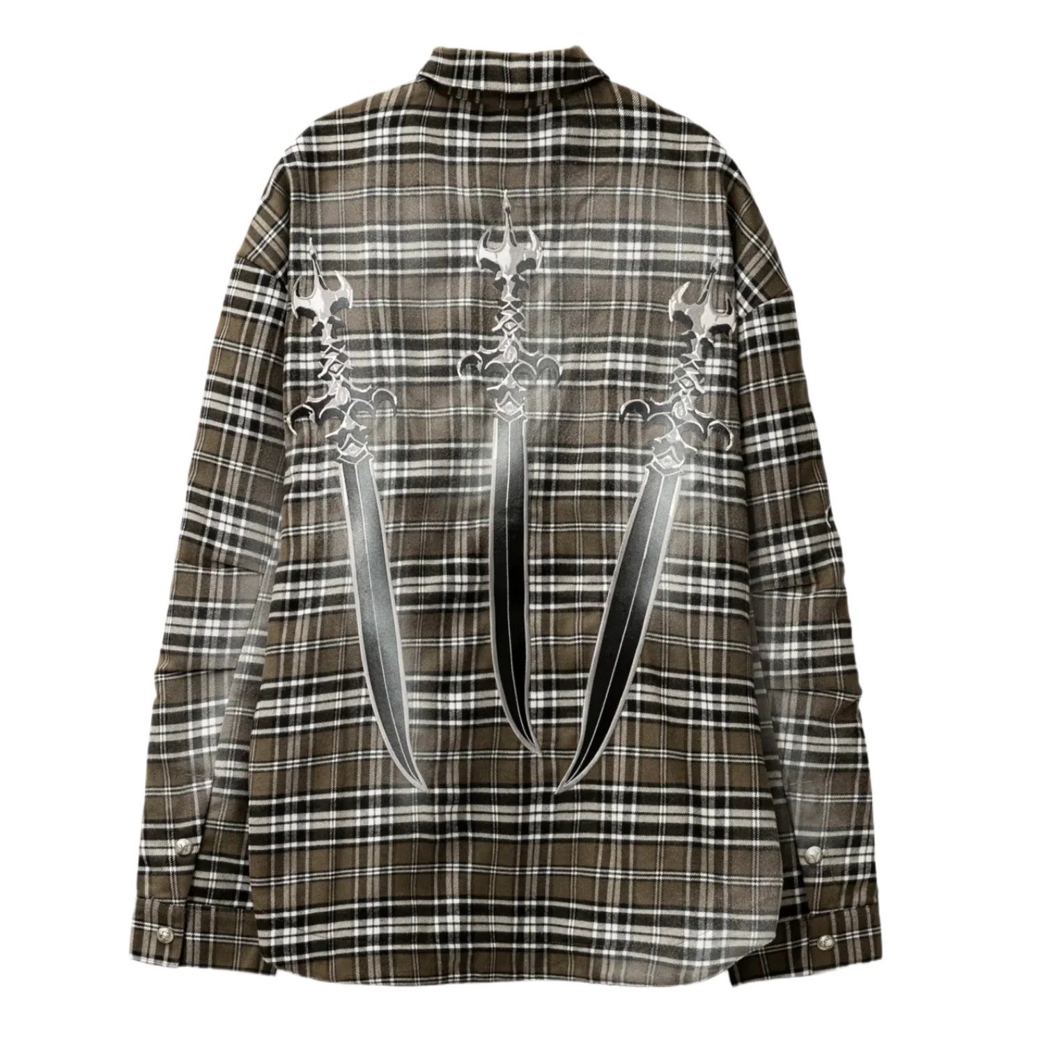 Thug Club 'Arab Sword' Brown Flannel - Image 2