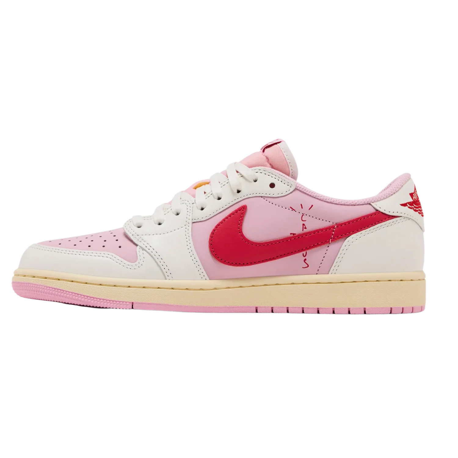 Travis Scott x Air Jordan 1 Retro Low OG 'Sail Tropical Pink' - Image 2