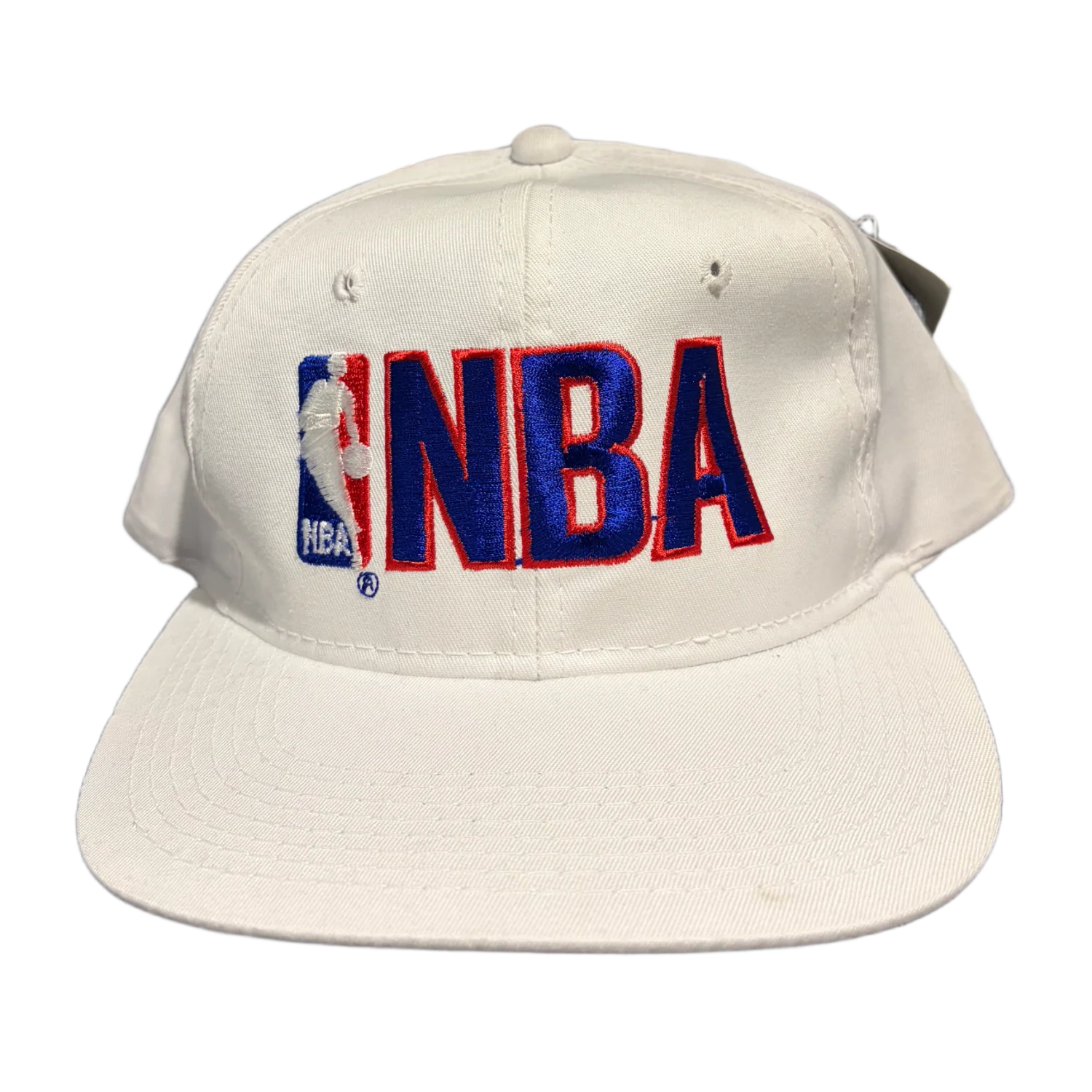 Vintage 'White' NBA Logo Snapback