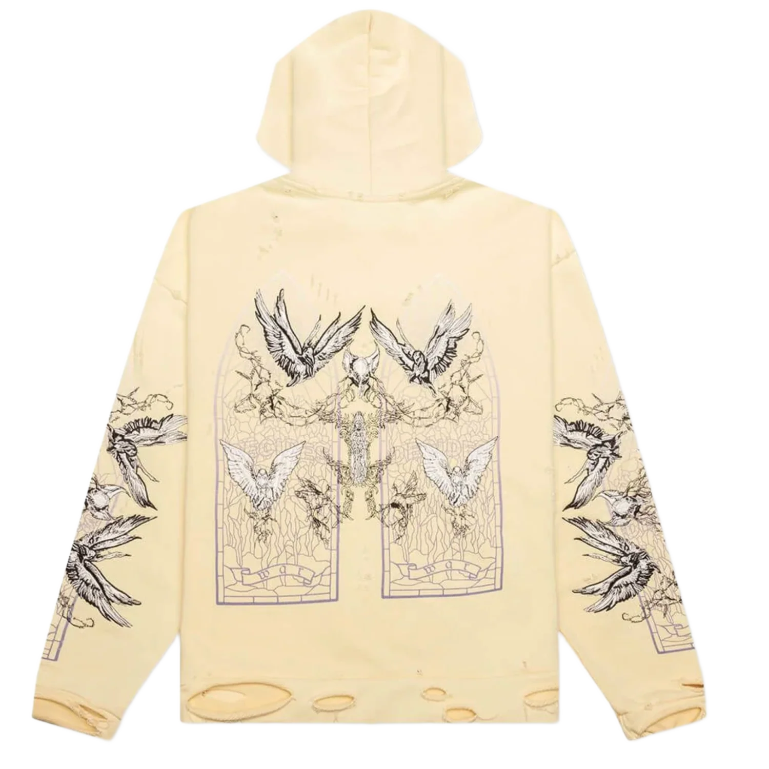 Who Decides War 'Ascension' Distressed Hoodie - Image 2